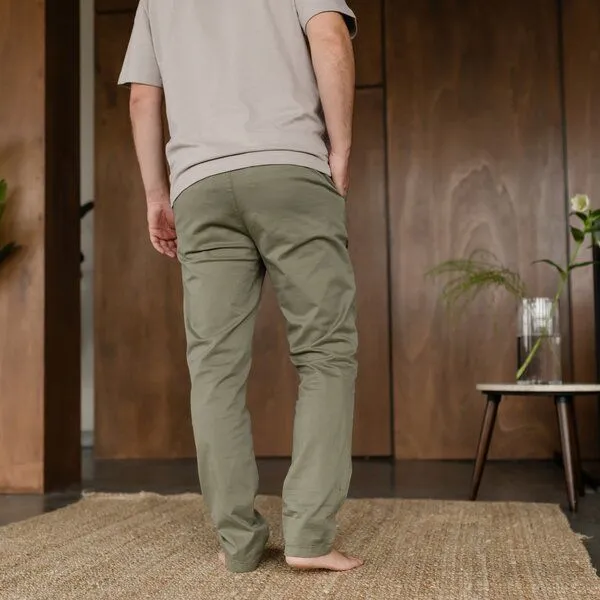 NORDLICHT NORDLICHT Herren Chino Hose Evin aus 100% Bio-Baumwolle, Grün, – Produktbild 4 von 4