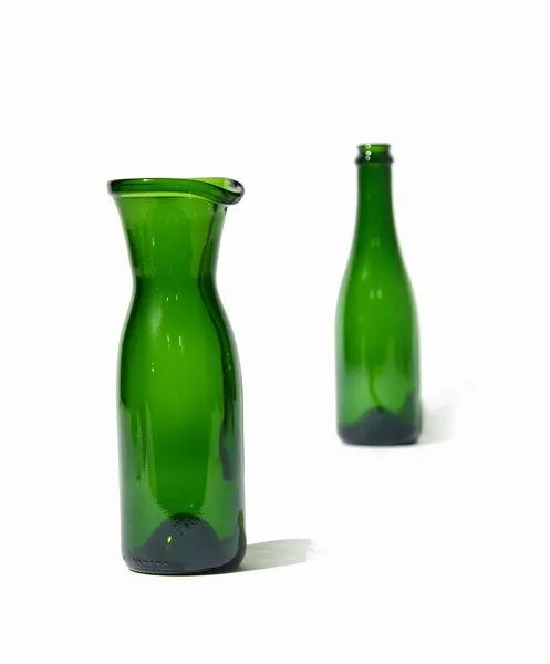 SAMESAME SAMESAME Upcycling Karaffe aus Piccolo-Champagnerflasche (0,37 l) – Produktbild 2 von 4