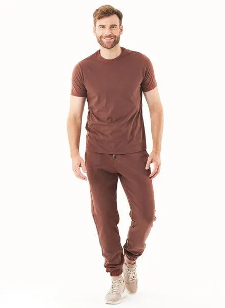 ORGANICATION ORGANICATION ESSENTIALS - PARSSA - Soft Touch Sweathose aus Bio-Baumwolle, Braun(coffee brown), – Produktbild 1 von 4