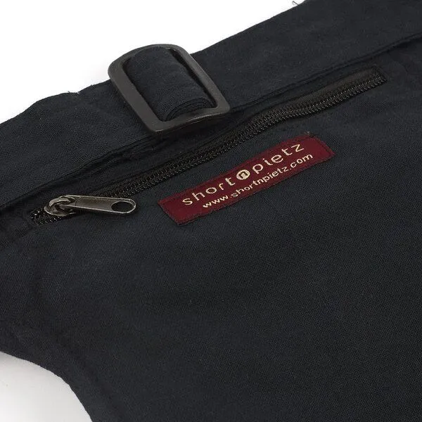 short'n'pietz short'n'pietz handgenähte Gürteltasche mit verstellbarem Gürtel, Schwarz grün, – Produktbild 5 von 6