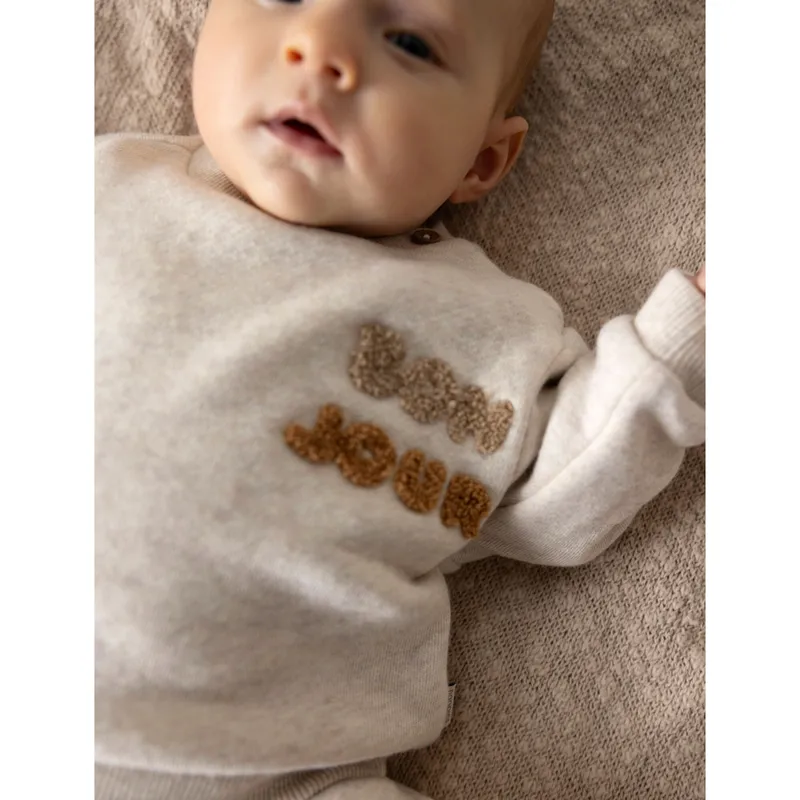 Noppies Noppies Sweatshirt Bonjour, Beige, – Produktbild 3 von 3