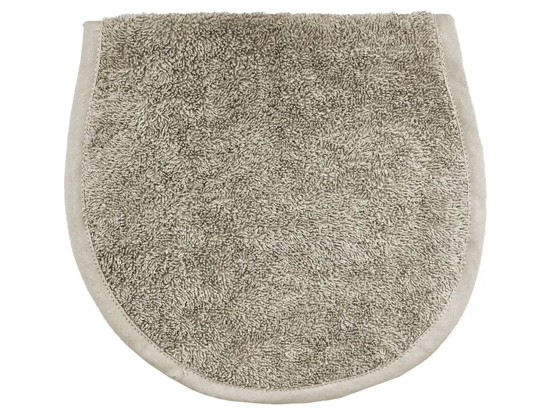 HANS NATUR Spucktuch für die Schulter Bio-Baumwolle Frottee 3er Set taupe Maße 43 x 22 cm, Grau, braun, – Produktbild 2 von 2