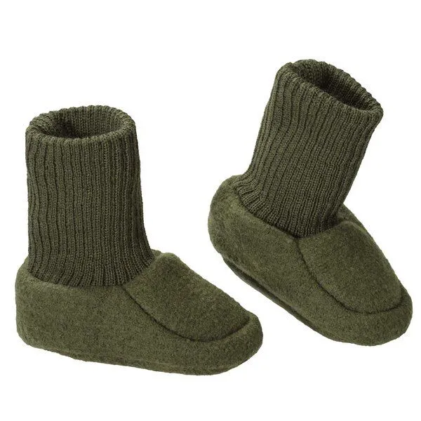 Disana disana Baby Schurwolle Walk-Schuhe kbT-Merinowolle, Olive, – Produktbild 1 von 2