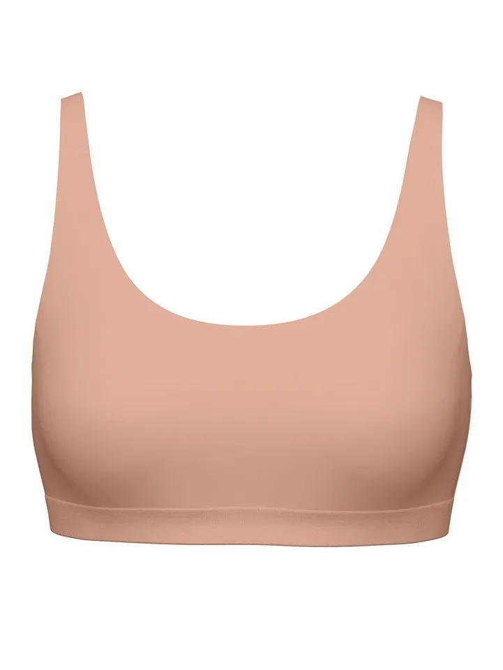 CALIDA CALIDA Bustier Natural Skin temperaturausgleichend, schnelltrocknend, Interlock, ohne Bügel, Braun, – Produktbild 2 von 5