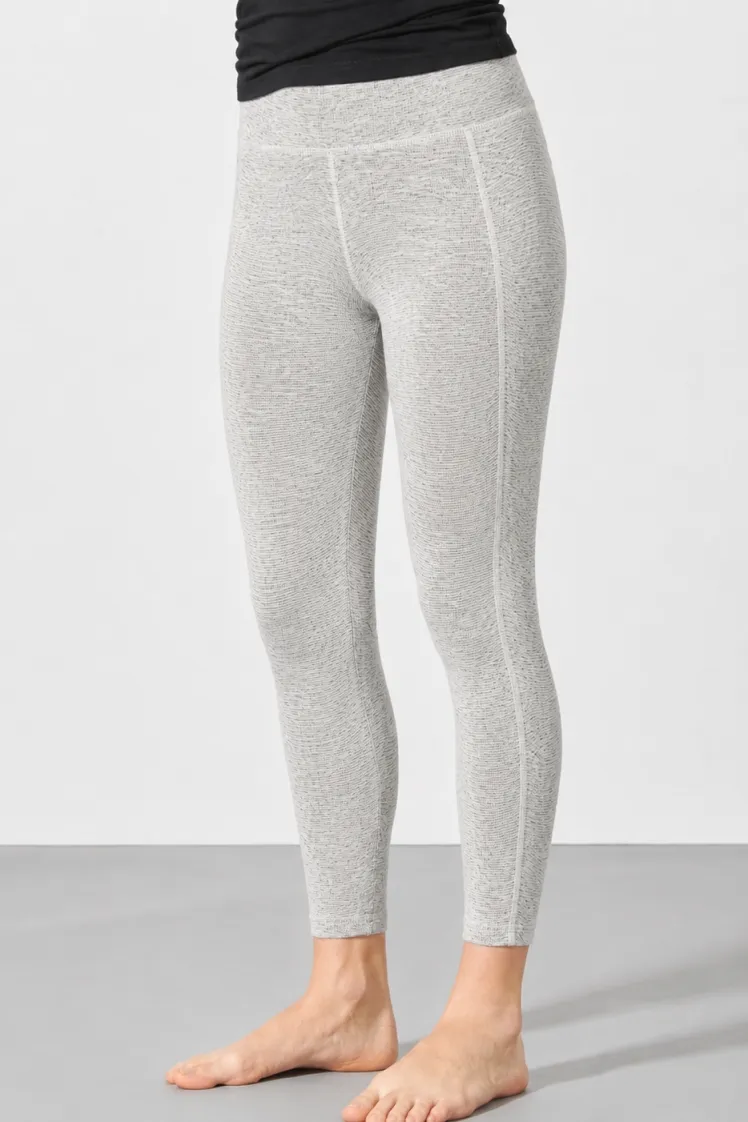 HempAge Hempage Damen vegan Yoga Leggings Melange, Grau, – Produktbild 2 von 2