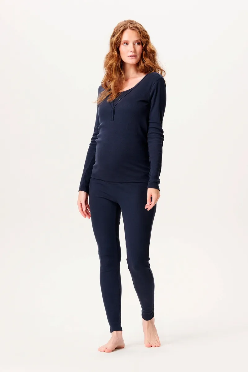 Noppies Maternity Pyjamahose Gabri, Blau, – Produktbild 1 von 3