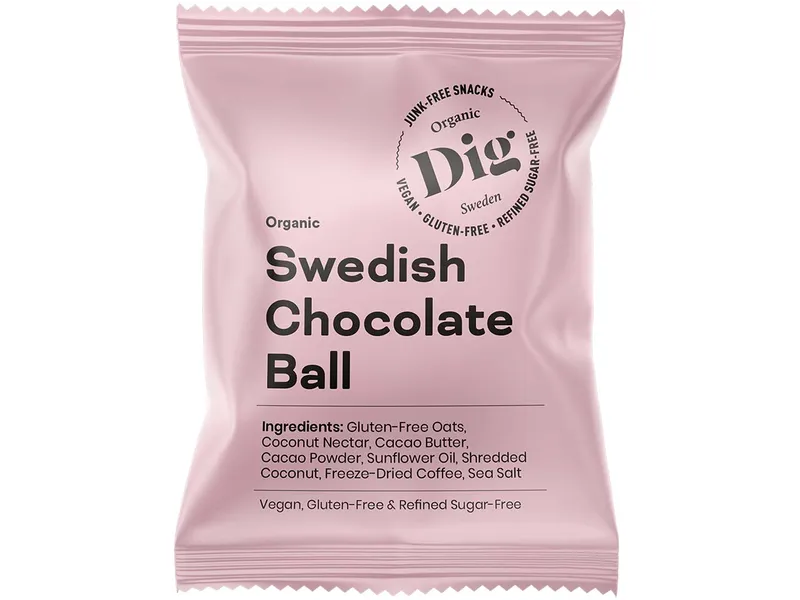 Dig Dig Bio-Energy Ball "Swedish Chocolate", vegan – Produktbild 1 von 1