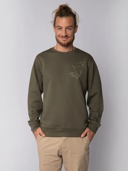 watapparel watapparel Sweatshirt Unisex Self love, Khaki, – Produktbild 1 von 3