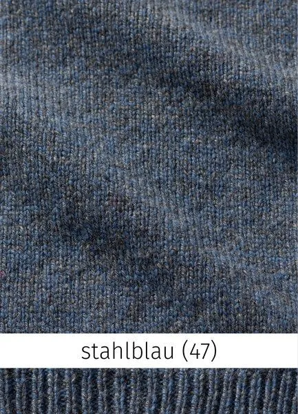 Heidekönigin Heidekönigin Stehbundpullover MELIERT, Stahlblau, – Produktbild 1 von 4