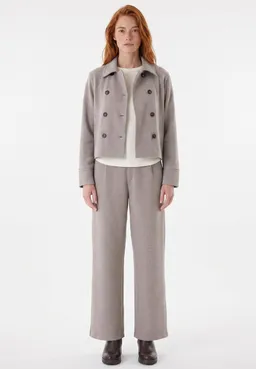 ORGANICATION ORGANICATION Damen vegan Kurze Jacke In Kakao Melange – Produktbild 1 von 1