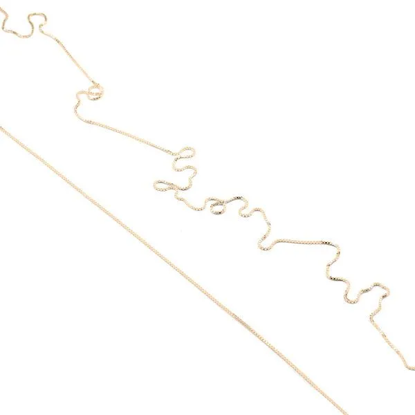 Jonathan Radetz Jewellery Jonathan Radetz Jewellery Kette Endless, fine(01), raw(02), Snake(03), endlos ohne Verschluss, 120 cm, Gold 585, 14 Karat – Produktbild 1 von 4