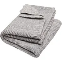 HANS NATUR Babydecke Bio-Baumwolle Strick Qualität light grey natur Maße 80 x 95 cm, Grau, – Produktbild 1 von 1