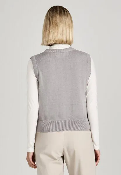 Givn Berlin Givn Berlin Damen Strickpullunder aus Bio-Baumwolle "Amber", Light grey, – Produktbild 3 von 4