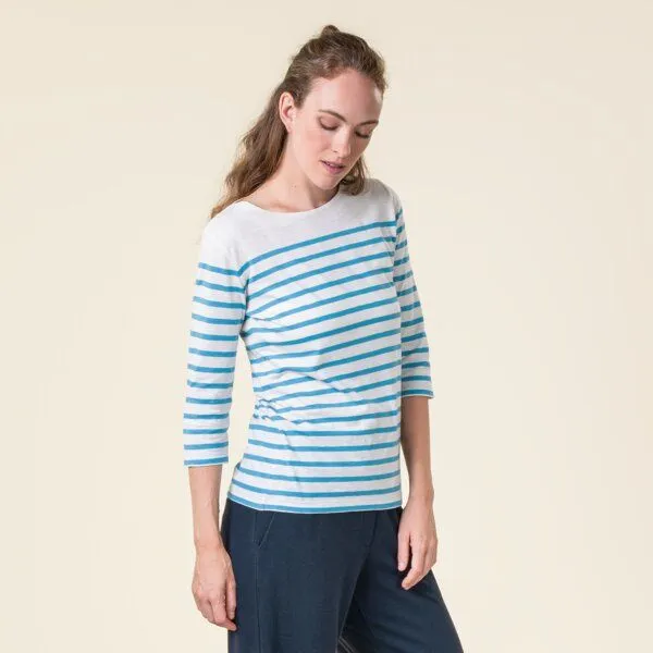 Living Crafts Living Crafts T-Shirt - TUANA, White/lazy blue (mehrfarbig), – Produktbild 2 von 4