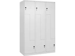 C+P C+P Z-Spind Classic PLUS, 6 Fächer, 1850x1200x500mm, Verkehrsweiß/Verkehrsweiß – Produktbild 1 von 1