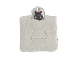 Kikadu Kikadu Kinder Badeponcho aus Bio-Baumwolle mit Kapuze Hippo Maße 65 x 62 cm – Produktbild 1 von 1
