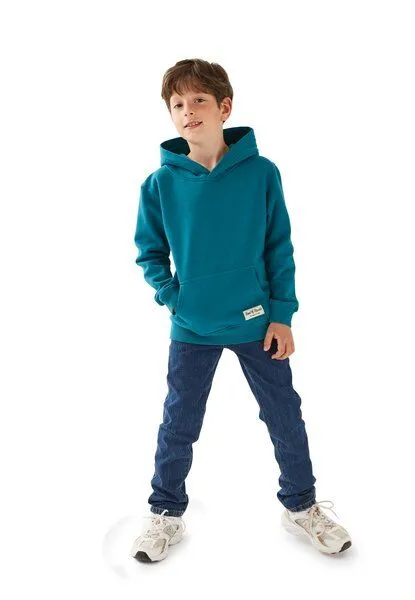 Band of Rascals Band of Rascals Plain Hooded, Petrol, – Produktbild 3 von 4