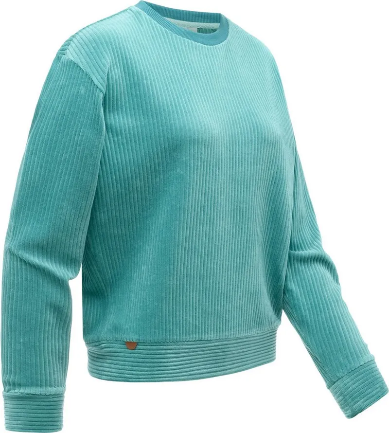 ragwear ragwear Sweatshirt Dellani Cordy Langarm Oberteil in Kord-Optik, Grün, – Produktbild 1 von 4