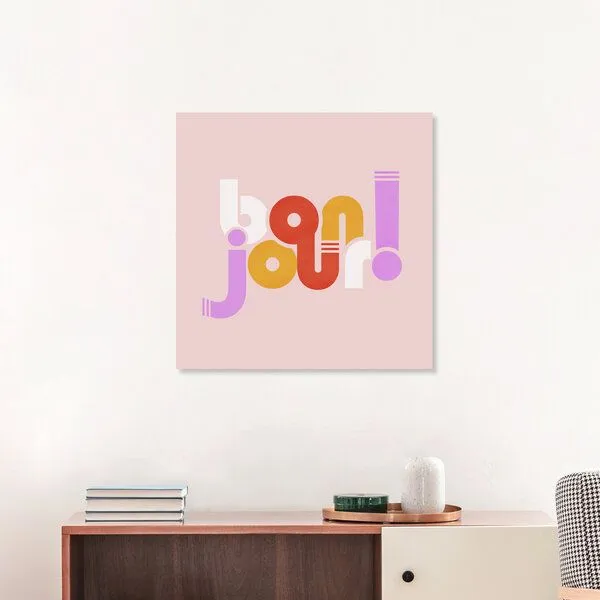 Photocircle Photocircle Poster / Leinwandbild - bonjour - french – Produktbild 3 von 4