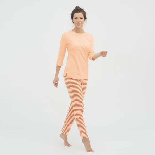 Living Crafts Living Crafts Schlaf-Shirt - KRISTIN, Apricot ice (orange), – Produktbild 2 von 3