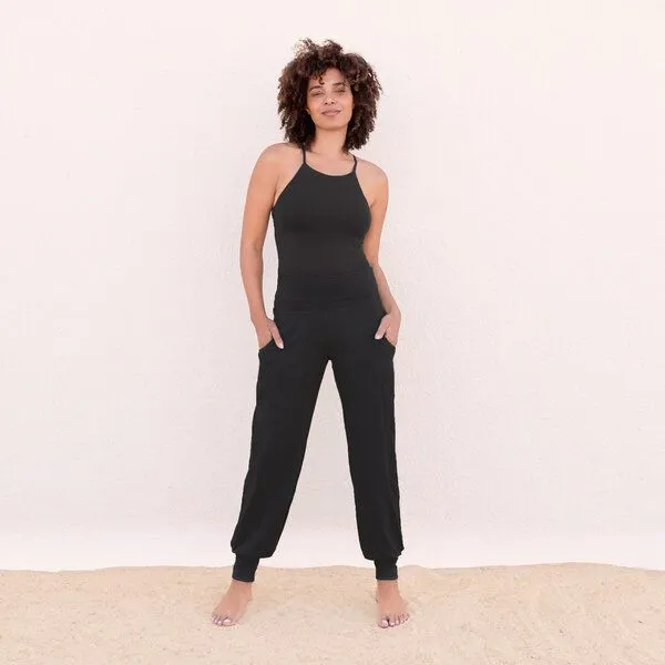 Jaya Jaya MANU TENCEL - Damen - Sportliches Top aus TENCEL Lyocell/Biobaumwoll-Mix mit 4-Way-strech, Black/schwarz, – Produktbild 1 von 1