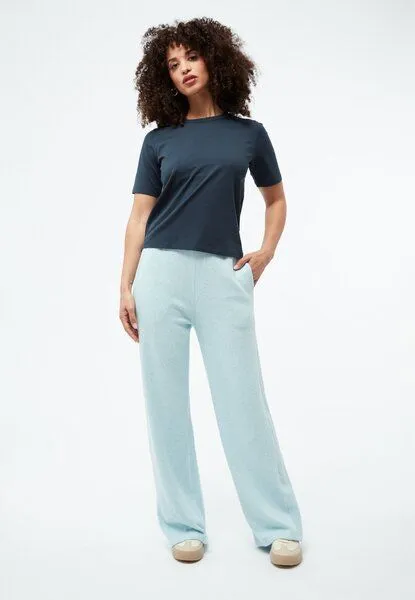 Givn Berlin Givn Berlin Hose GBELSIE aus recycelter Baumwolle mit weitem Bein, Blau, – Produktbild 1 von 4
