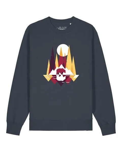 watapparel watapparel Sweatshirt Unisex Von Bären und Bergen, India ink grey, – Produktbild 1 von 2