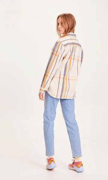 KnowledgeCotton Apparel KnowledgeCotton Apparel Overshirt - Lillian - aus Bio-Baumwolle, Mehrfarbig (kariert), – Produktbild 1 von 3