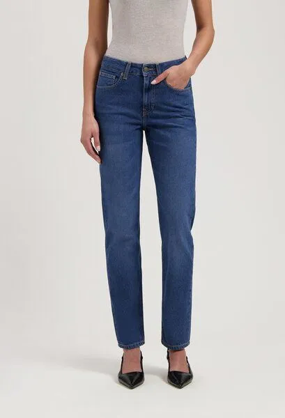 MUD Jeans MUD Jeans Damen Jeans Straight Leg "Go - Used Stone", Blue, – Produktbild 4 von 4