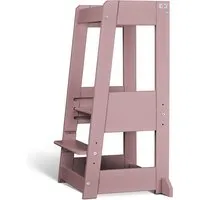 tiSsi Lernturm Felix mitwachsend, Buche massiv 40 x 91 x 45 cm, oriental rose, Rosa, – Produktbild 1 von 1