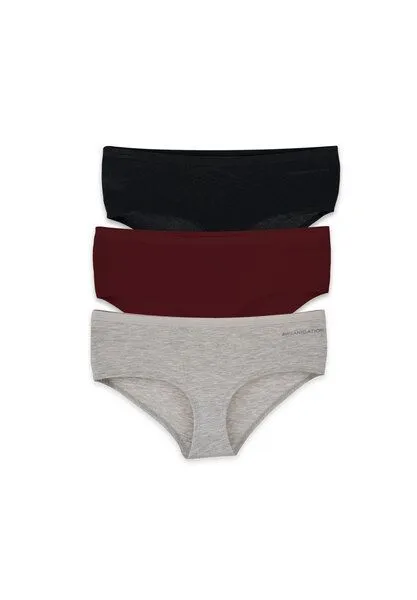 ORGANICATION ORGANICATION KARINNA | Hipster aus Bio-Baumwolle und TENCEL Modal im 3er-Pack, Mix-10, – Produktbild 1 von 3