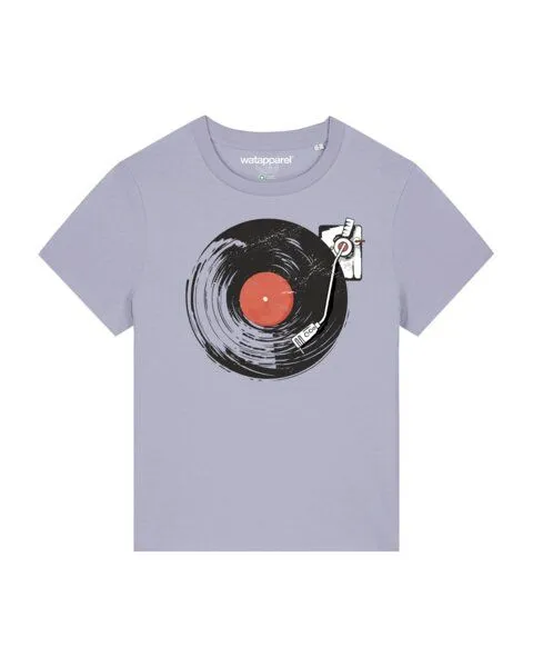 watapparel watapparel T-Shirt Frauen Schallplatte, Lavender, – Produktbild 1 von 4