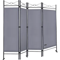 Casaria® Casaria Casaria Paravent Anthrazit 180x163cm – Produktbild 1 von 1