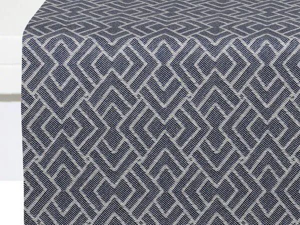 Nature by Adam Nature by Adam Tischläufer aus 100% Bio-Baumwolle - Made in Germany - Graphic Ventus light, Dunkelblau, – Produktbild 1 von 4