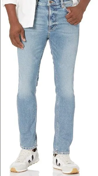Nudie Jeans Nudie Jeans Jeans - Lean Dean - aus einem Baumwoll/Elastan Mix, Blue, – Produktbild 4 von 8
