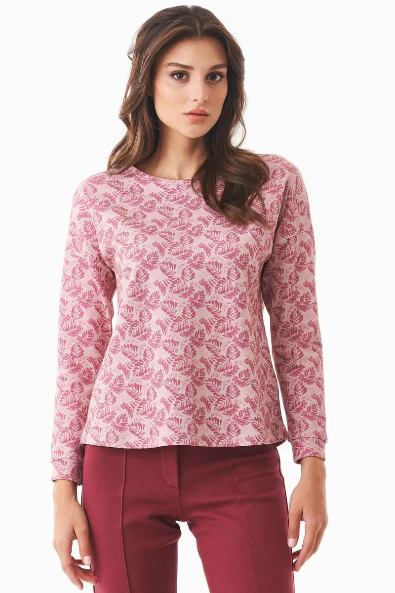 ORGANICATION ORGANICATION Damen vegan Langärmeliges Hemd Biologisch Baumwolle Und Tencel™ Modal, Dunkelrot, – Produktbild 2 von 2