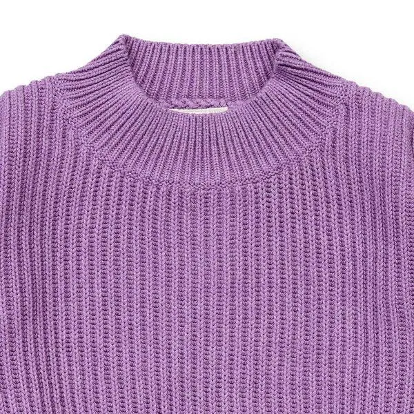 Sense Organics Sense Organics Kinder Strickpullover, Modell MARLEY, Flieder melange, – Produktbild 2 von 3