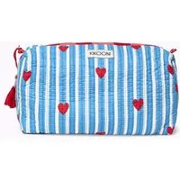 KIKOONI KIKOONI handgefertigte Kosmetiktasche "LOVE EDITION", Blau, – Produktbild 1 von 2