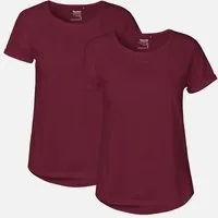 Neutral Doppelpack Neutral® Ladies Roll Up Sleeve T-Shirt, Bordeaux, – Produktbild 1 von 1