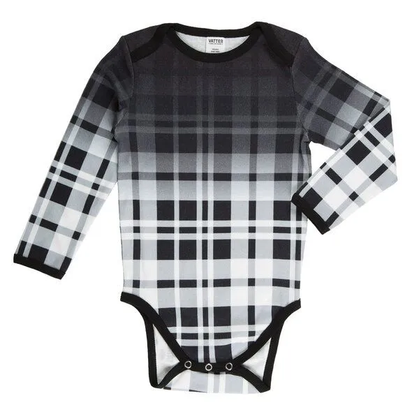 VATTER VATTER Baby Body "Naughty Nic" Schwarz/Weiß Faded – Produktbild 1 von 2