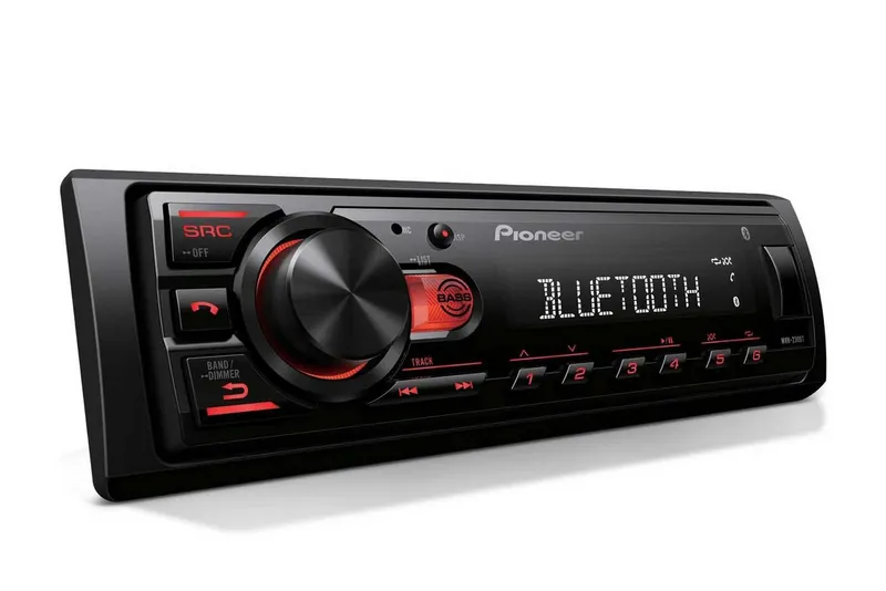 Pioneer Pioneer MVH-S230BT 1-DIN Bluetooth Autoradio mit USB-Eingängen Autoradio (RDS, AM/FM Radio, Animiertes Display, Freisprecheinrichtung, 1 DIN), Schwarz, – Produktbild 1 von 1