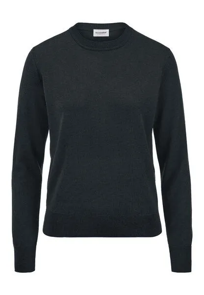 hessnatur hessnatur Pullover Regular aus reiner Bio-Merinowolle, Marine, – Produktbild 3 von 4
