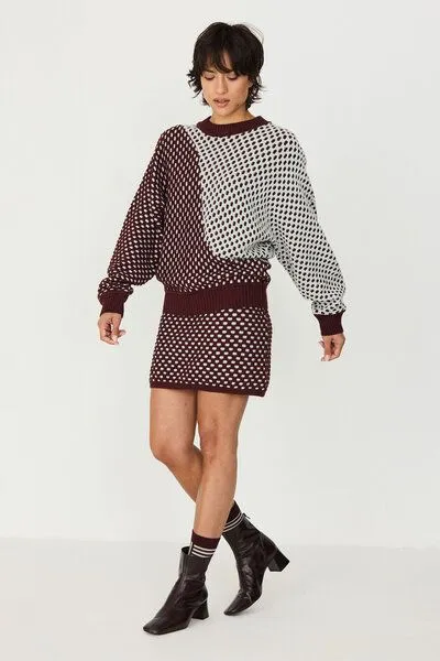SKFK SKFK Strickpullover ILUNA, Chocolate, – Produktbild 2 von 4