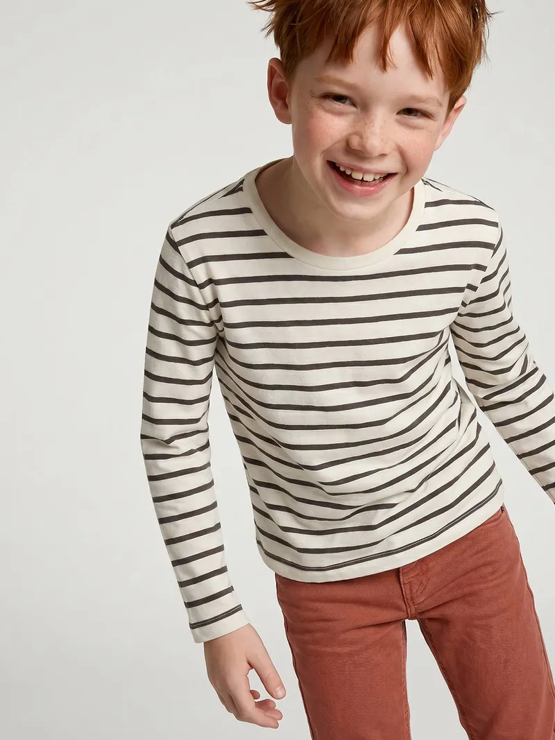Vertbaudet 3er-Pack Jungen Langarmshirts BASIC, Anthrazit, – Produktbild 2 von 4