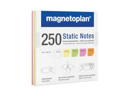 magnetoplan magnetoplan Moderationskarten 'Static Notes', 250 Blatt, 100 x 100 mm, 5-farbig sortiert – Produktbild 1 von 1