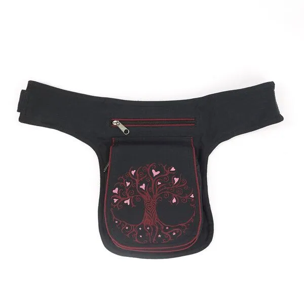 short'n'pietz short'n'pietz handgenähte Gürteltasche mit verstellbarem Gürtel, Rot, – Produktbild 4 von 8