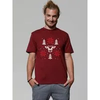 watapparel watapparel T-Shirt Unisex Christmas with love, Burgundy, – Produktbild 1 von 1
