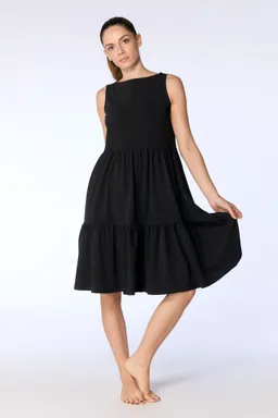 Leela Cotton Leela Cotton Damen vegan Kleid Gerüscht – Produktbild 1 von 1