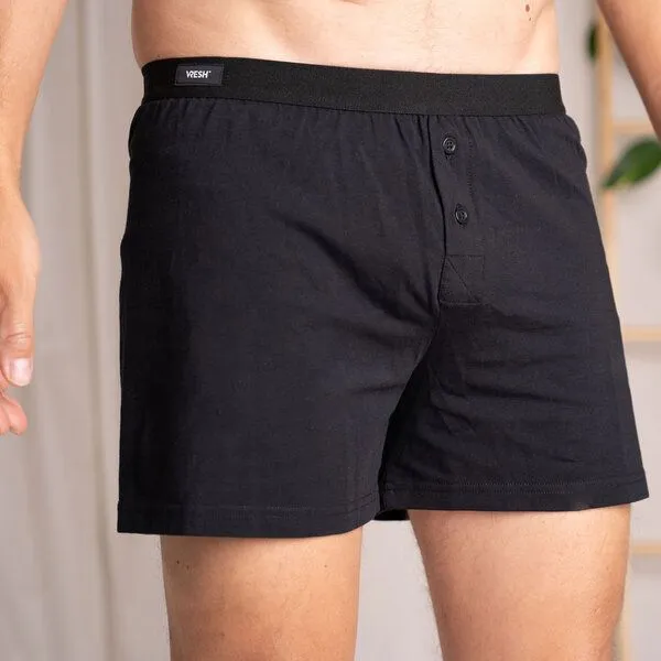 Vresh Clothing Vresh Clothing Levi - Boxershorts aus Biobaumwolle, Schwarz, – Produktbild 2 von 4