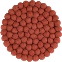myfelt myfelt Filzkugel Topfuntersetzer (⌀ 20 cm), Rostrot (lora), – Produktbild 1 von 1